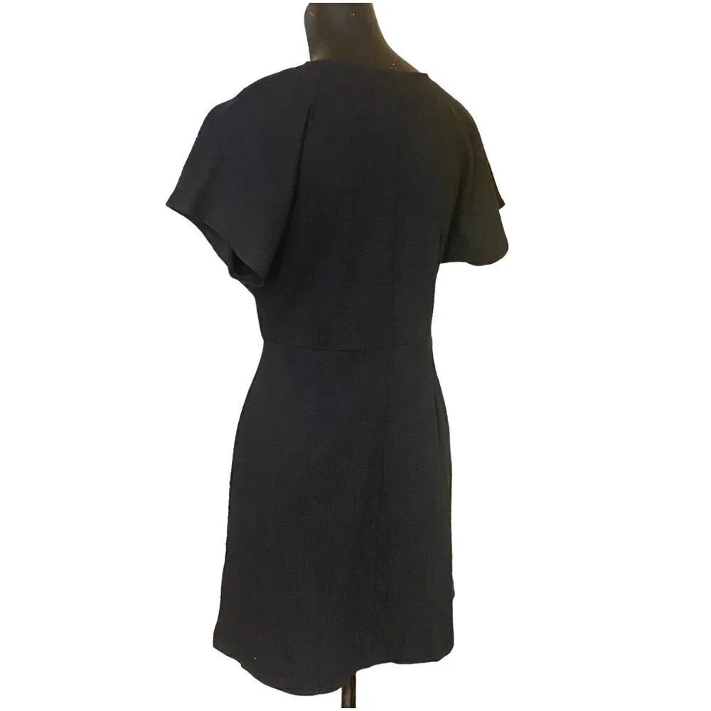 NEW Madewell Black Dolman Sleeve Dress Size Medium - Picture 4 of 6